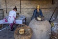 Making bread in Khiva, Uzbekistan