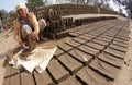 Making bricks from clay