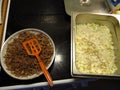 Making a cabbage box for the dinner Royalty Free Stock Photo