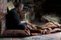 Making Carpets in GÃÂ¶reme Royalty Free Stock Photo