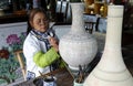 The making of clay by hand