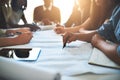 Making collaboration work. Cropped shot of a group of architects working together on a project. Royalty Free Stock Photo