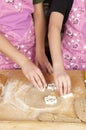 Making cookies Royalty Free Stock Photo