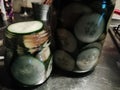 Making cucumber pickles fermented foods for health