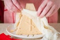 Making Curd Paskha, Traditional Russian Easter Dessert Royalty Free Stock Photo