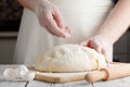 Making dough. Series. Royalty Free Stock Photo