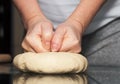 Making dough. Series. Royalty Free Stock Photo