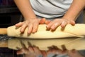 Making dough. Series. Royalty Free Stock Photo