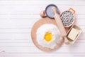 Making dough for tartlets Royalty Free Stock Photo