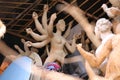 In the making of Durga idols