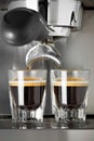 Making Espresso Royalty Free Stock Photo