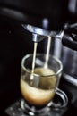 making espresso coffee machine Royalty Free Stock Photo