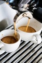 Making Espresso Royalty Free Stock Photo