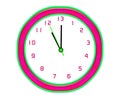 Making extra time clock - isolated Royalty Free Stock Photo