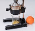 Making fresh orange juice . Royalty Free Stock Photo