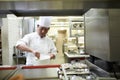 Making a gastronomic masterpiece. chefs preparing a meal service in a professional kitchen.