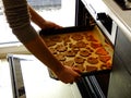 Making of Gingerbread Cookies for Christmas Royalty Free Stock Photo