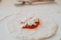 home made Panzerotti snacks from Puglia, Italy Royalty Free Stock Photo