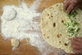 Making homemade pasta