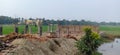 Making House By Bamboo Structure Upfront Of Highway At Fulprash Darbhanga Bihar India