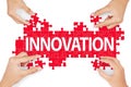 Making innovation for solution Royalty Free Stock Photo