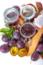 Making jams from the plums Royalty Free Stock Photo