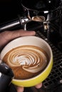 Making of Latte Art Royalty Free Stock Photo