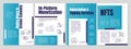 Making money in creator economy blue brochure template