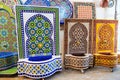 Making of Moroccan mosaic fountain in a factory