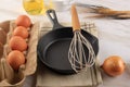 Making Omelete Or Scramble Egg Royalty Free Stock Photo