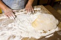 Making pasta Royalty Free Stock Photo