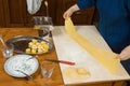 Making pasta Royalty Free Stock Photo