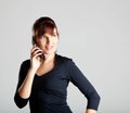 Making a phone call Royalty Free Stock Photo