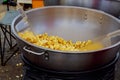 making popcorn in the fun park Royalty Free Stock Photo