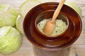 Making sauerkraut