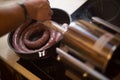 Making sausage at home Royalty Free Stock Photo