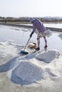 The making of sea salt in the field