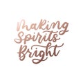 Making spirits bright poster or card