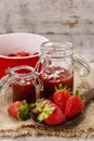 Making strawberry jam Royalty Free Stock Photo