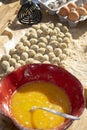 Making stuffed ascolana olives
