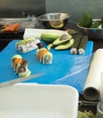 Making sushi