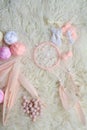 Making tiny but cute pastel colors dreamcatcher