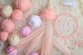 Making tiny but cute pastel colors dreamcatcher