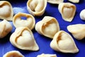 Making tortellini Royalty Free Stock Photo