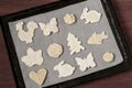 Making toys for Christmas decorations from salt dough. Step 7 Royalty Free Stock Photo