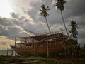 The making of traditional boat Phinisi in Tanaberu, South Sulawesi, Indonesia, Asia