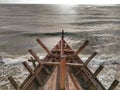 The making of traditional boat Phinisi in Tanaberu, South Sulawesi, Indonesia, Asia Royalty Free Stock Photo