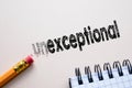 Making unexception in to exception by eraser Royalty Free Stock Photo