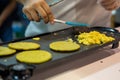 Making Vegan Arepas Royalty Free Stock Photo