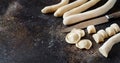 Making whole wheat flour pasta orecchiette